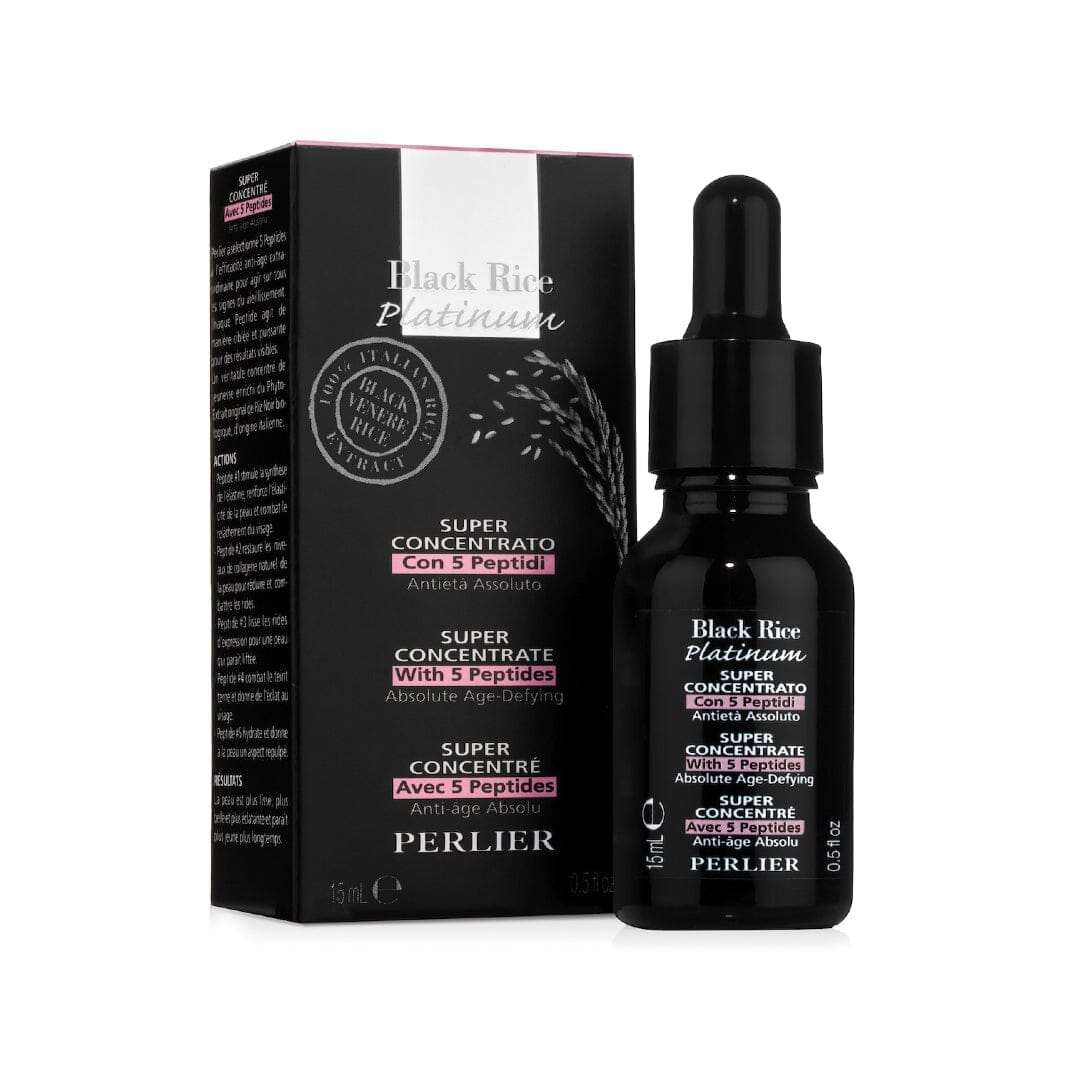 PERLIER BLACK RICE hotsell MULTI PEPTIDE CONCENTRATE NIB $125 FULL SIZE: 0.5 oz