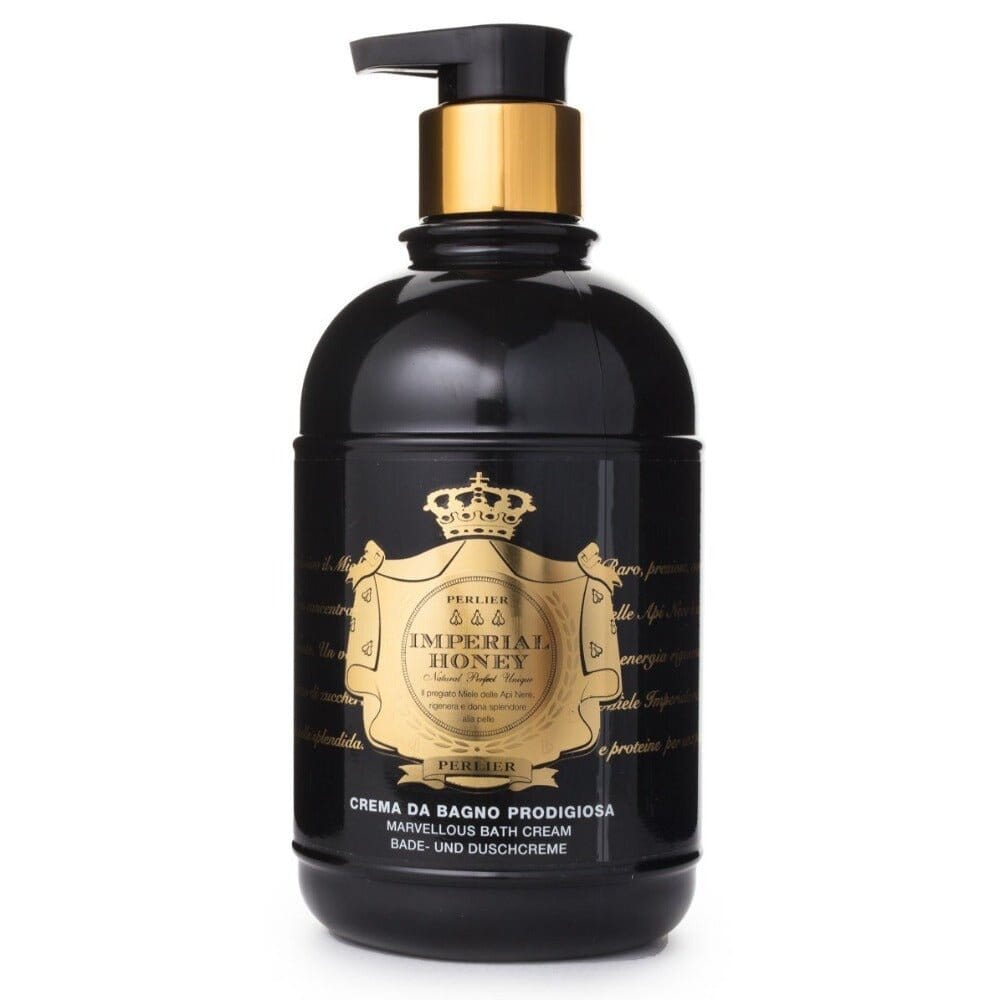 Perlier Honig Zimt Badecreme – 500 Ml, Pflegende Körperlotion