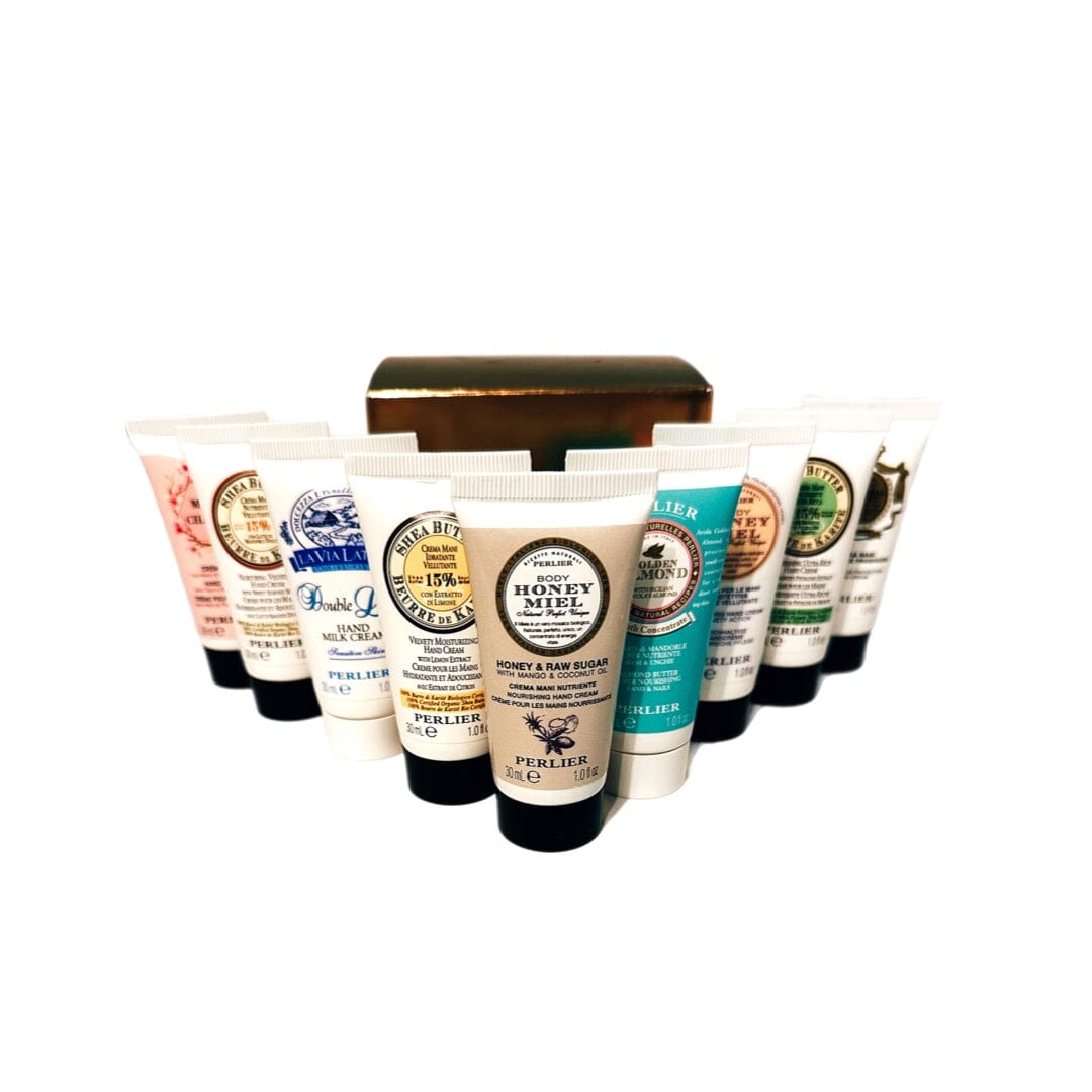 PERLIER 9-PC TRAVEL-SIZE HAND CREAM SET