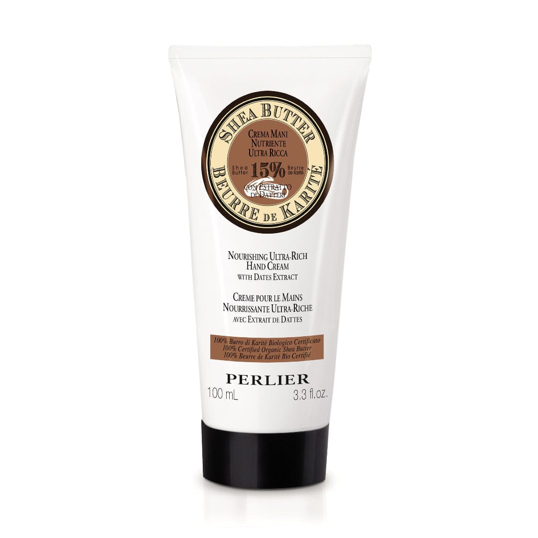 PERLIER ORGANIC SHEA BUTTER HAND CREAM WITH DATES EXTRACT IN 3.3 OZ TUBE