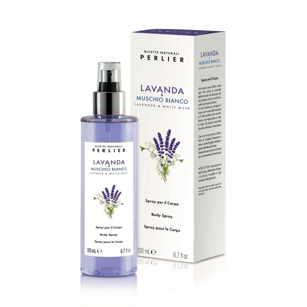 PERLIER 6.7 OZ LAVENDER + WHITE MUSK BODY WATER