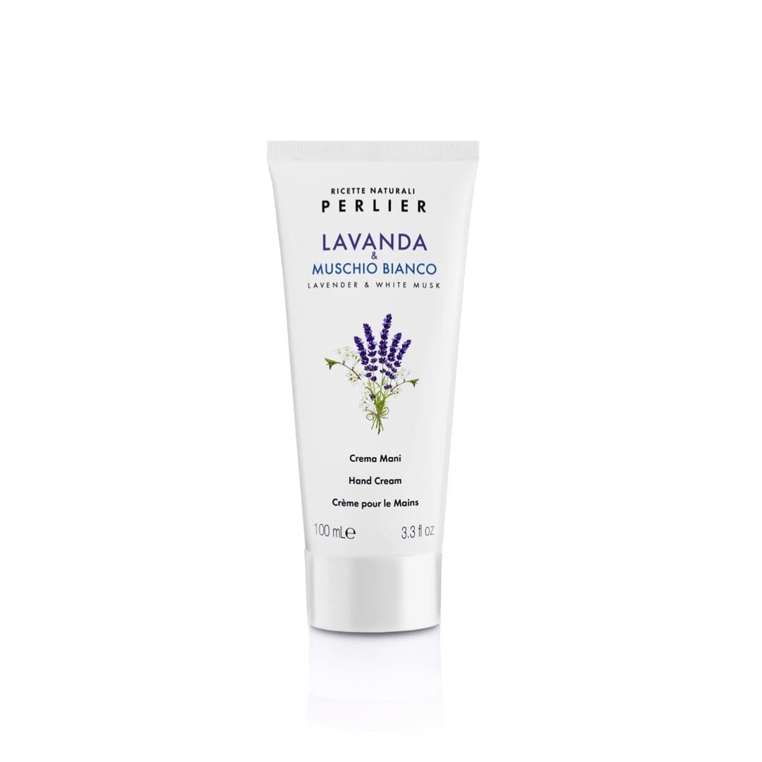 PERLIER 3.3 OZ LAVENDER + WHITE MUSK HAND CREAM | FAST-ABSORBING AND INTENSELY MOISTURIZING