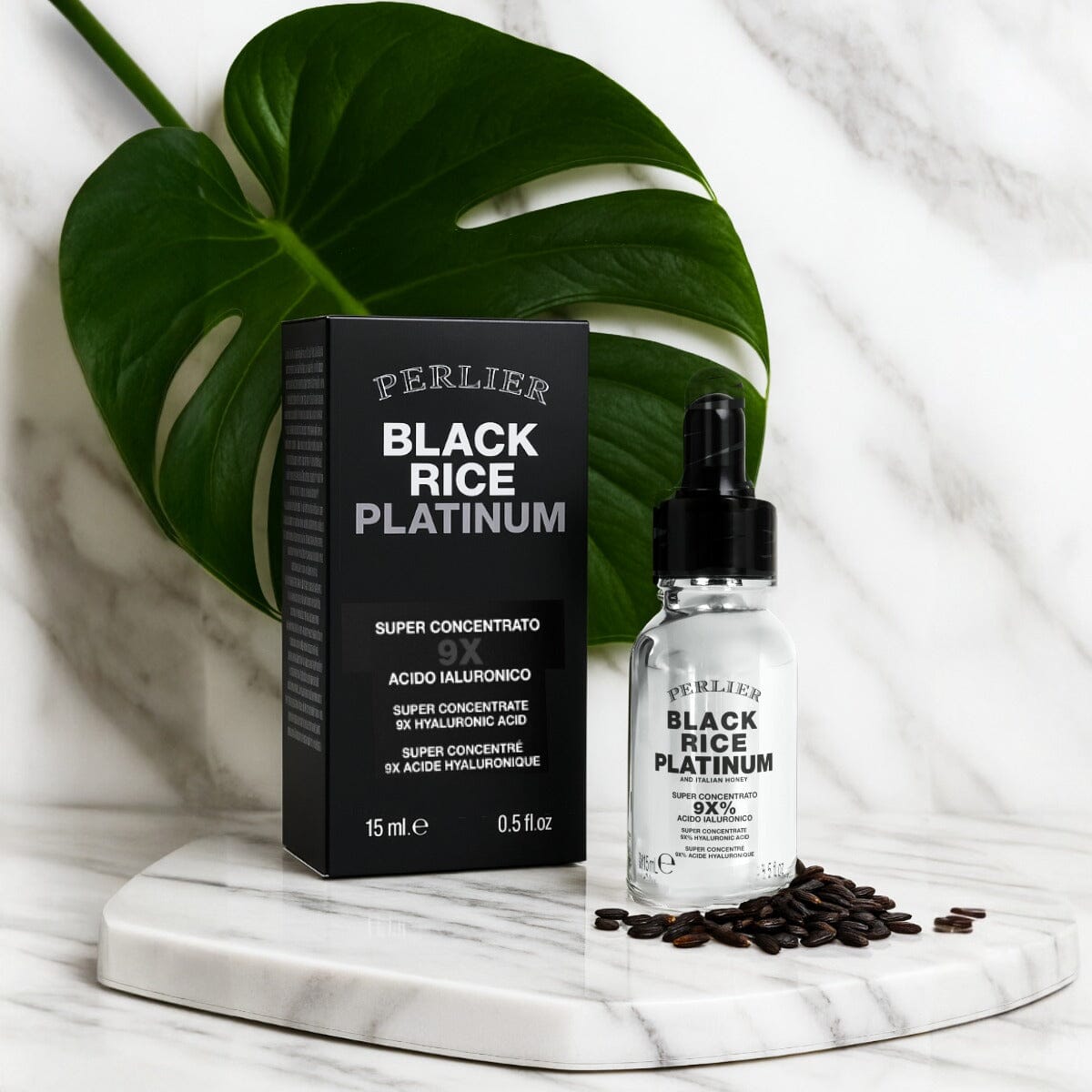Black Rice 9X Super Concentrate Hyaluronic Acid Gel - Perlier - SKINCARE, FACE SERUMS & OILS, BLACK RICE