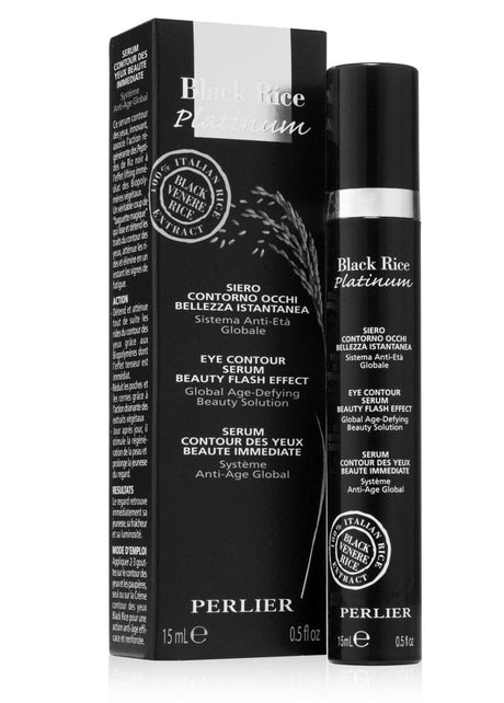 BLACK RICE FLASH EFFECT EYE CONTOUR SERUM - Perlier - SKINCARE, EYE CREAMS & TREATMENTS, BLACK RICE