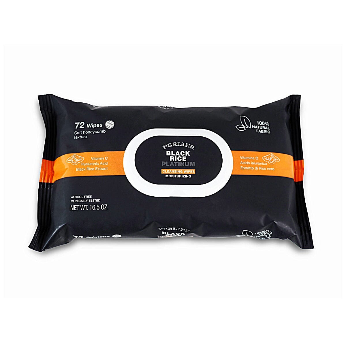 Black Rice Moisturizing Cleansing Wipes - Perlier - SKINCARE, FACE CLEANSERS & TONERS, BLACK RICE