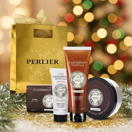 Caribbean Vanilla Bath & Body Gift Set - Perlier - BUNDLED BODYCARE, CARIBBEAN VANILLA, GIFT SET