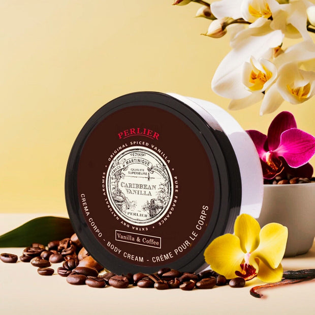Caribbean Vanilla + Coffee Body Cream - Perlier - BODY CARE, BODY CREAMS & BUTTERS, CARIBBEAN VANILLA
