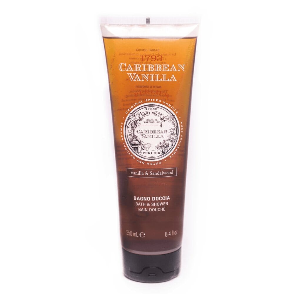 CARIBBEAN VANILLA + SANDALWOOD BATH & SHOWER GEL - Perlier - BODY CARE, BATH & SHOWER CREAMS, CARIBBEAN VANILLA