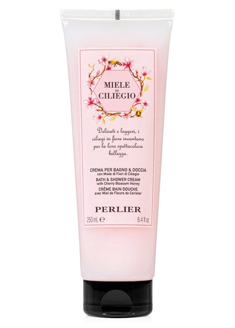 CHERRY BLOSSOM HONEY BATH & SHOWER CREAM - Perlier - BODY CARE, BATH & SHOWER CREAMS, CHERRY BLOSSOM HONEY