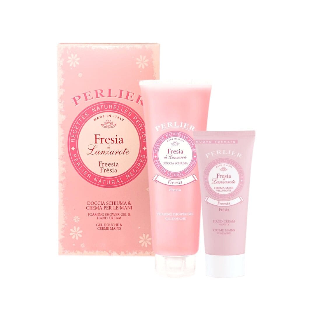 FREESIA SHOWER GEL & HAND CREAM GIFT SET - Perlier - BODY CARE, BATH & BODY, FLORALS, GIFT DUO