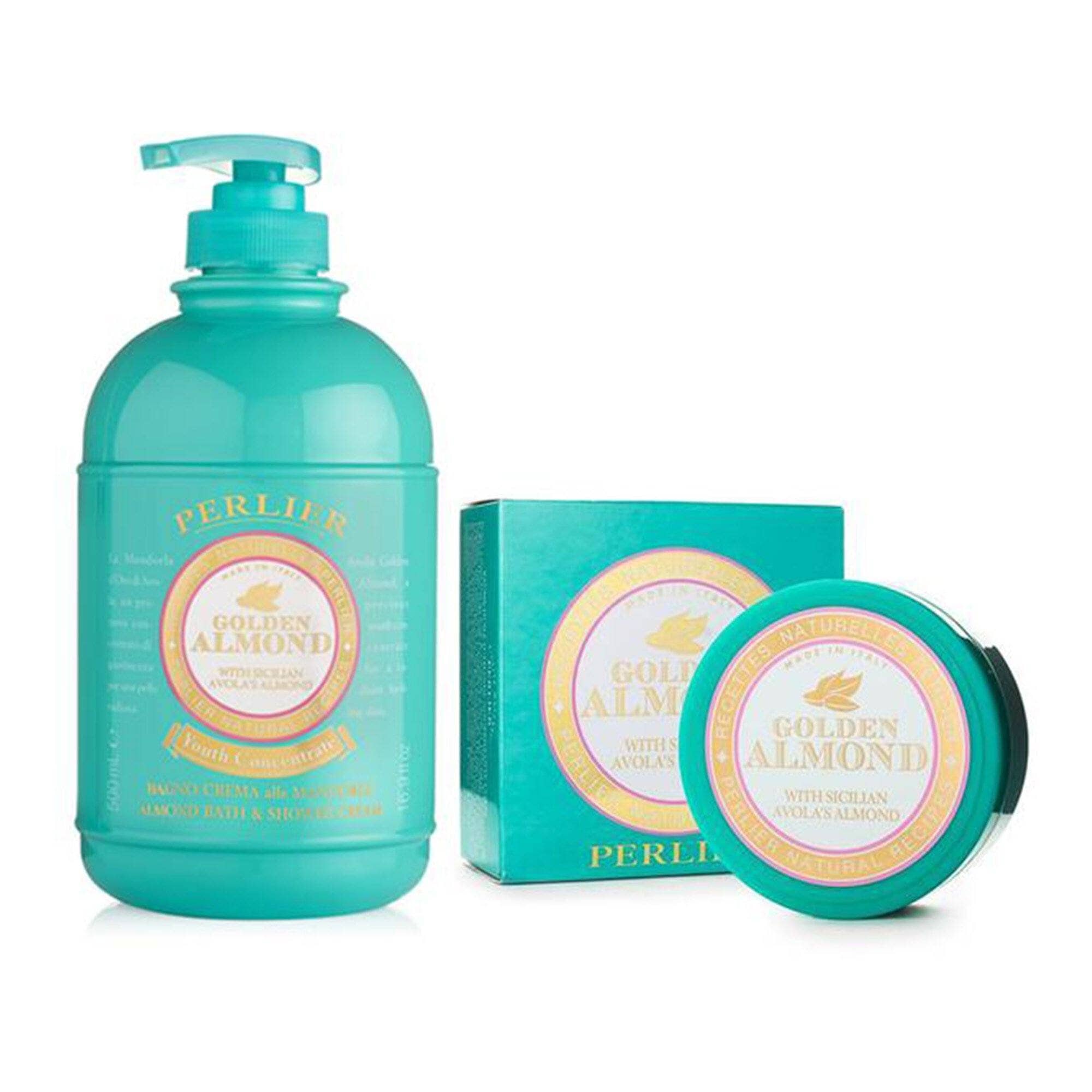 GOLDEN ALMOND BATH & BODY CREAM DUO - Perlier - BUNDLES