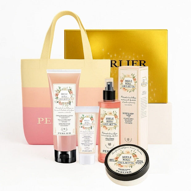 Honey + Juliet's Rose Bath & Body Gift Set - Perlier - BUNDLED BODY CARE, HONEY - FLORAL, GIFT SET