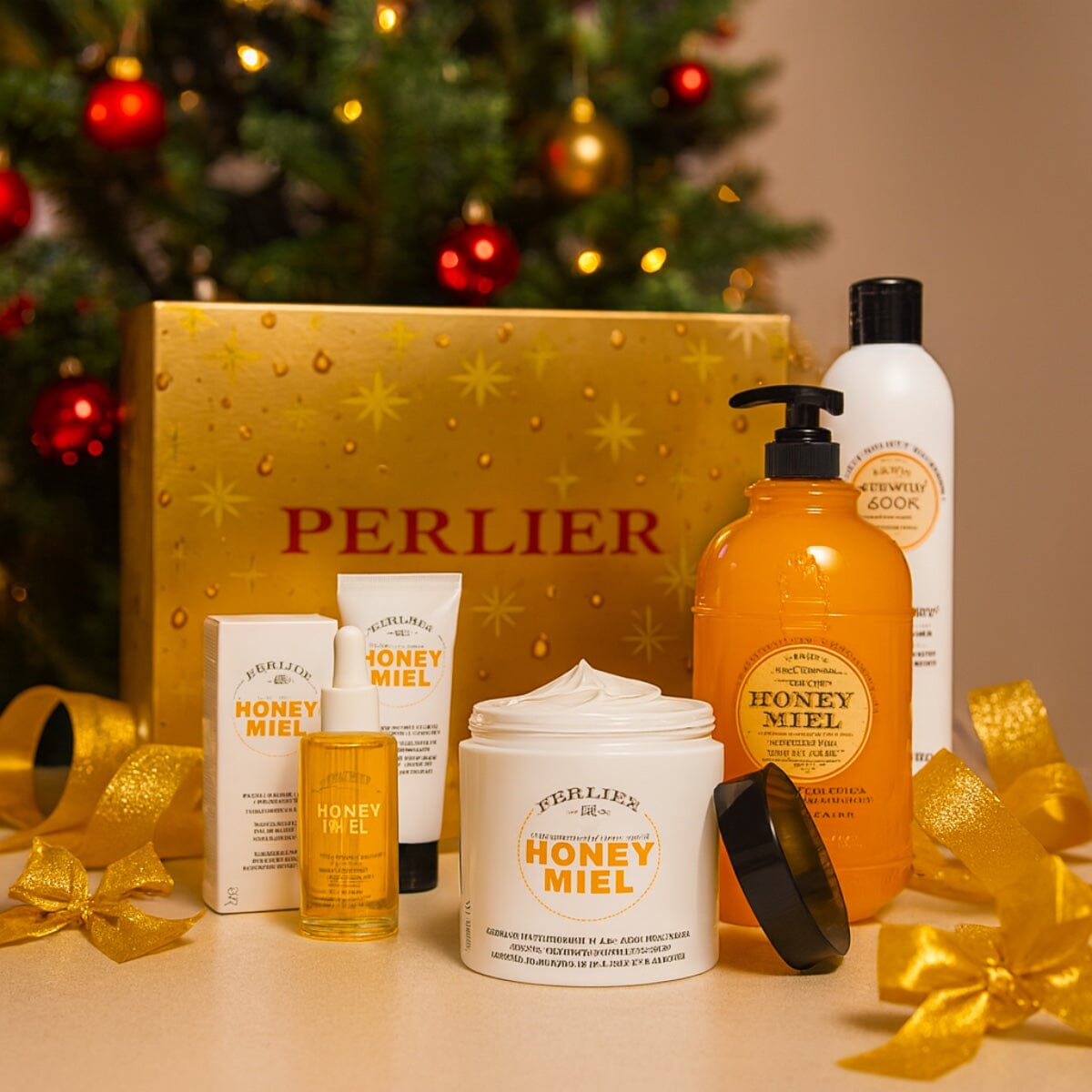 Honey Miel 5 - pc Holiday Gift Set - Perlier - BUNDLED BODY CARE, HONEY MIEL