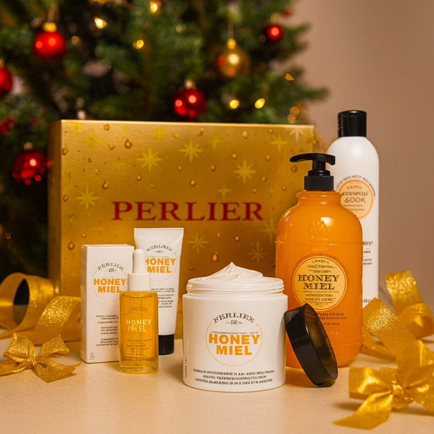 Honey Miel 5 - pc Holiday Gift Set - Perlier - BUNDLED BODY CARE, HONEY MIEL