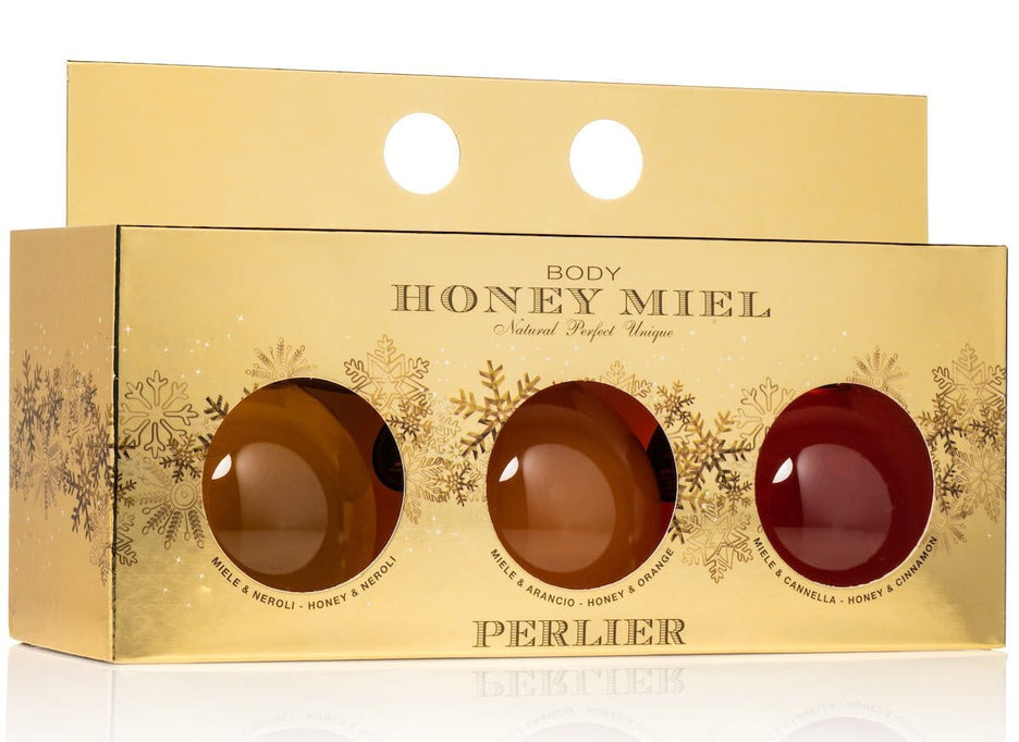 HONEY MIEL BATH & SHOWER CREAM HOLIDAY SET - Perlier - BODY CARE, BATH & SHOWER CREAMS, HONEY MIEL, GIFT SET