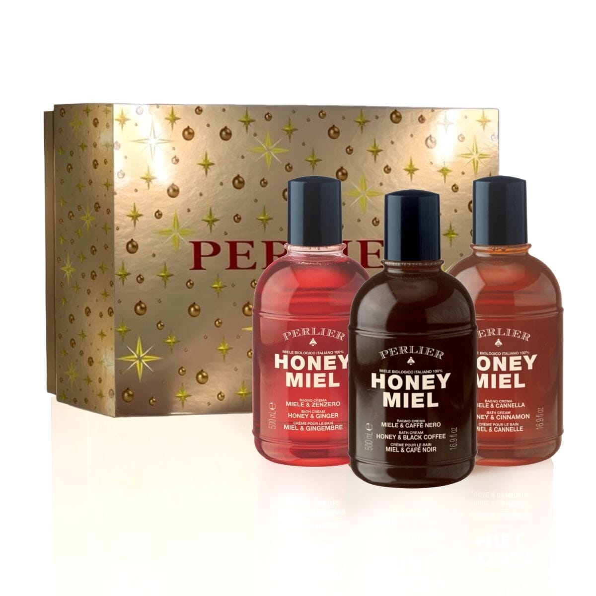 Honey Miel Holiday Scents Gift Set - Perlier - BUNDLED BODY CARE, BATH & SHOWER CREAMS, HONEY MIEL