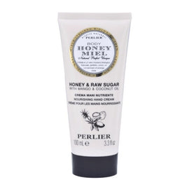 HONEY + RAW SUGAR HAND CREAM WITH MANGO + COCONUT OIL - Perlier - BODY CARE, HAND CREAMS, HONEY + RAW SUGAR