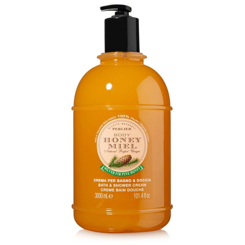 HONEY + SILVER FIR BATH & SHOWER CREAM - JUMBO SIZE - Perlier - BODY CARE, BATH & SHOWER CREAMS, HONEY MIEL, 3 LITER