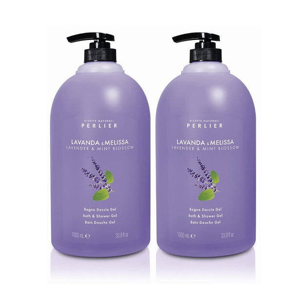 Lavender + Mint Blossom Bath & Shower Gel - Perlier - BODY CARE, BATH & SHOWER CREAMS, FLORAL, 2 LITER
