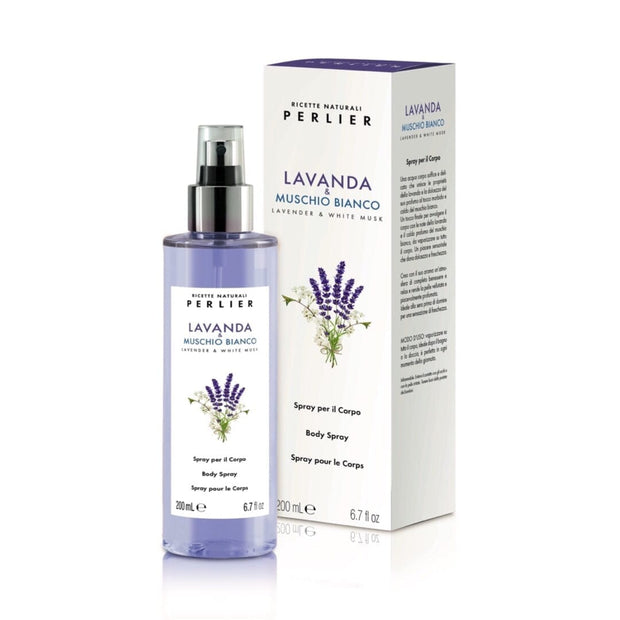 LAVENDER + WHITE MUSK BODY WATER - Perlier - BODY CARE, BODY WATER, FLORALS