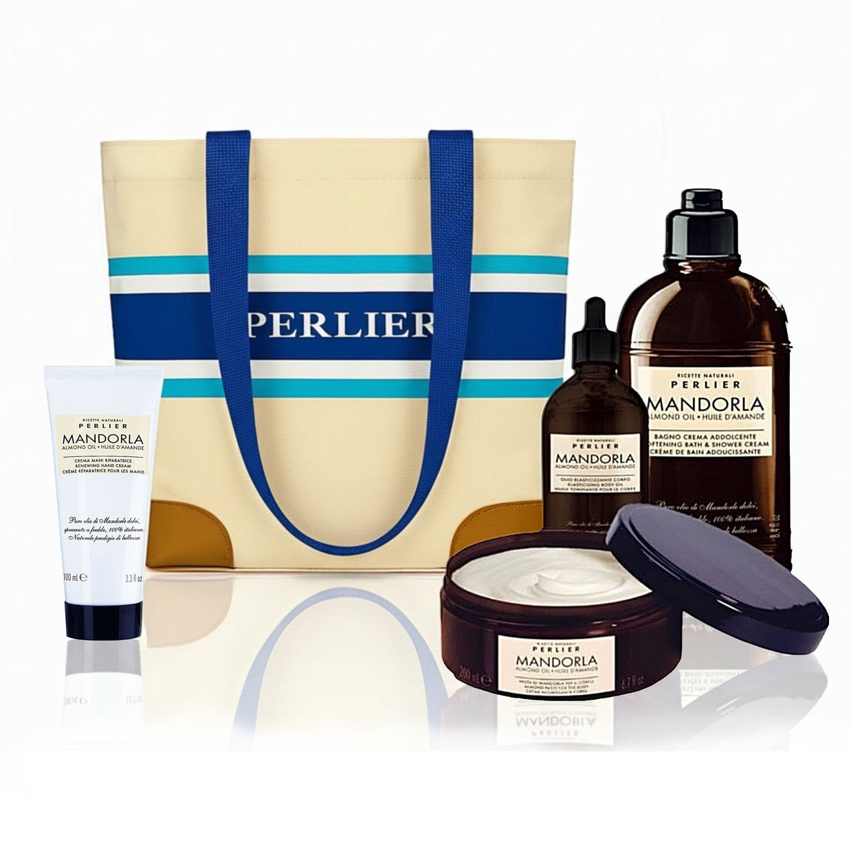 Mandorla Almond Bath & Body Trio - Perlier - BUNDLED BODY CARE, MANDORLA ALMOND, GIFT SET
