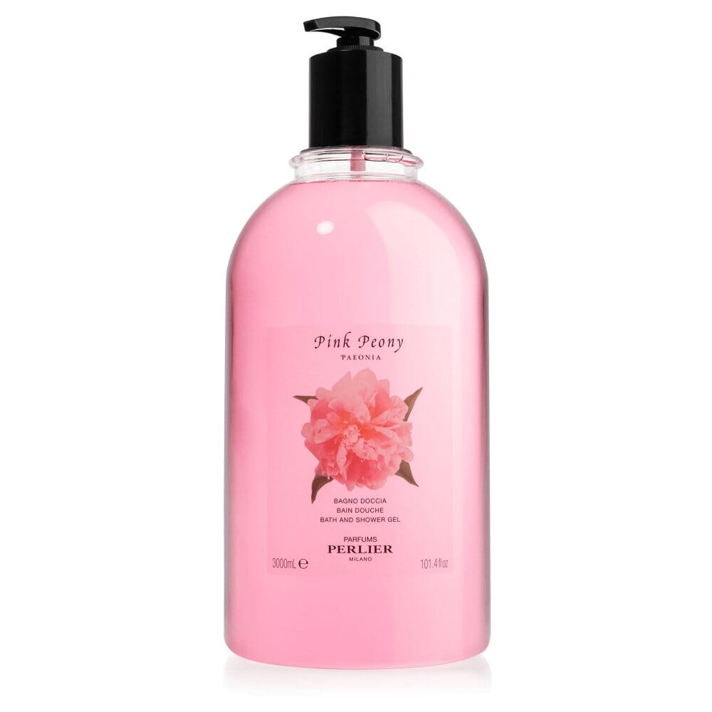 PINK PEONY BATH & SHOWER GEL - JUMBO SIZE - Perlier - BODY CARE, BATH & SHOWER CREAMS, FLORALS, 3 LITER