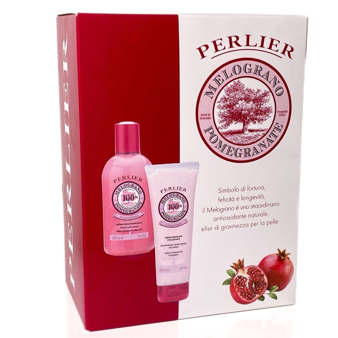 POMEGRANATE BATH & BODY CREAM DUO - Perlier - BODY CARE, BATH & BODY, POMEGRANATE, GIFT DUO