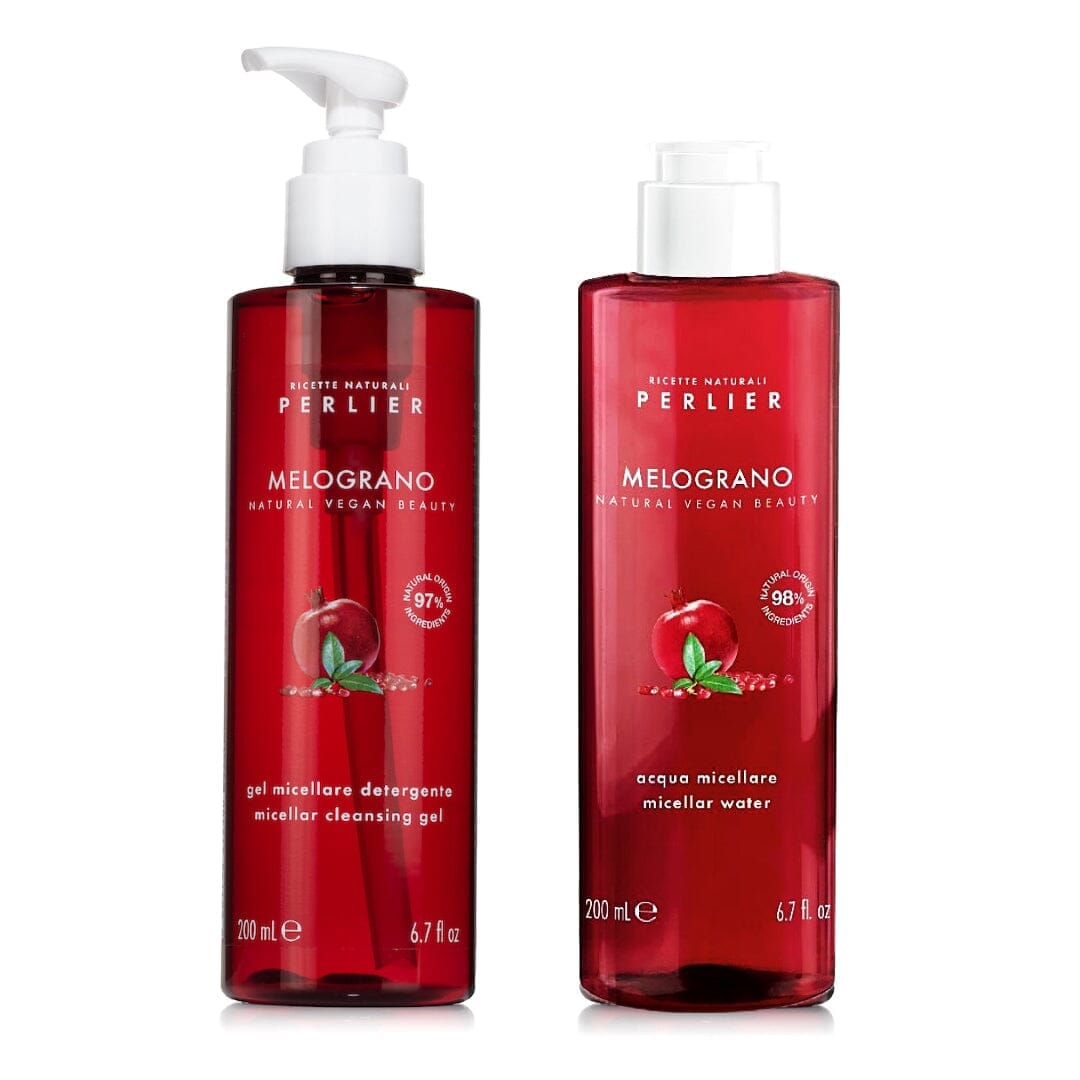 POMEGRANATE FACE CLEANSING DUO - Perlier - SKINCARE, FACE CLEANSERS & TONERS, POMEGRANATE, BUNDLES