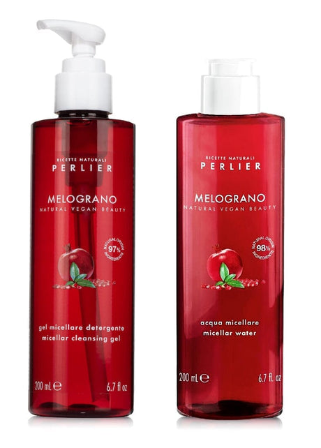 POMEGRANATE FACE CLEANSING DUO - Perlier - SKINCARE, FACE CLEANSERS & TONERS, POMEGRANATE, BUNDLES