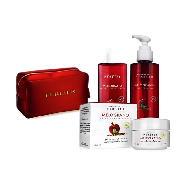 POMEGRANATE MATTIFYING SKINCARE TRIO - Perlier - SKINCARE, POMEGRANATE, BUNDLES