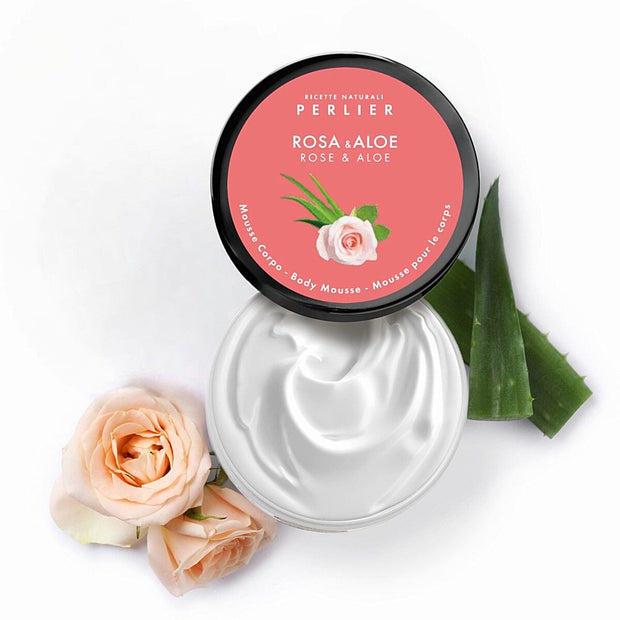 Rose + Aloe Body Mousse - Perlier - BODY CARE, BODY CREAMS & BUTTERS, FLORALS