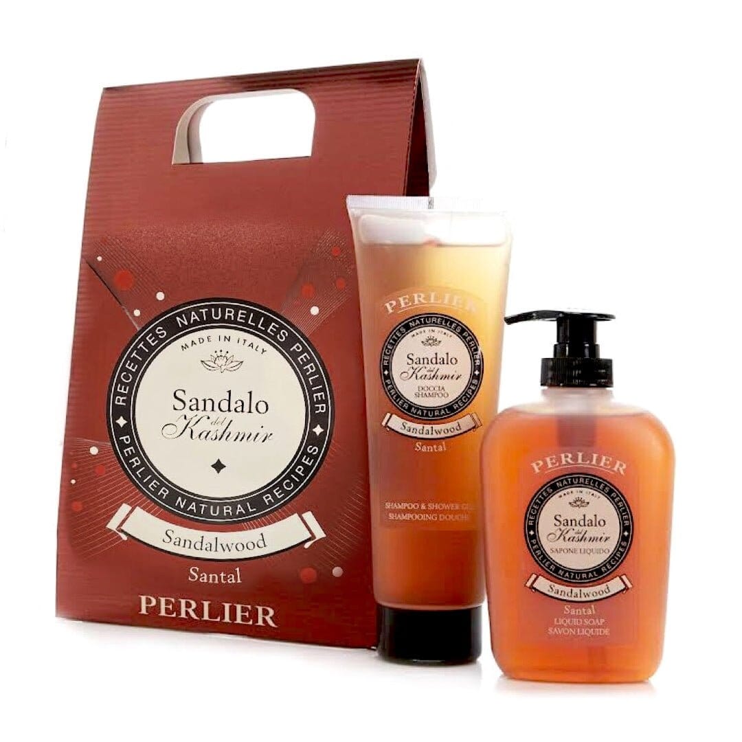 SANDALWOOD SHOWER GEL & LIQUID SOAP GIFT SET - Perlier - Bath & Body Gift Sets