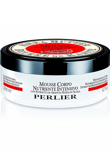 Shea + Blood Orange Body Mousse - Perlier - BODY CARE, BODY CREAMS & BUTTERS, SHEA BUTTER