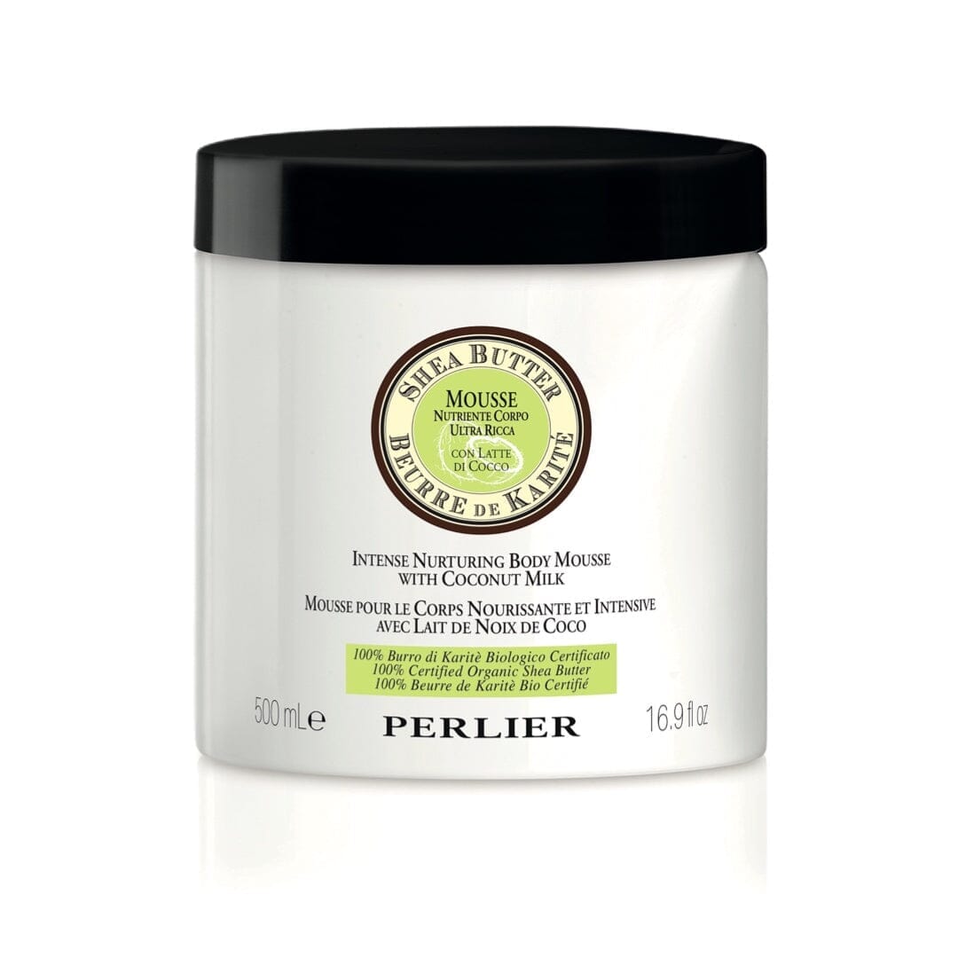 SHEA BUTTER + COCONUT BODY MOUSSE - Perlier - BODY CARE, BODY CREAMS & BUTTERS, SHEA BUTTER