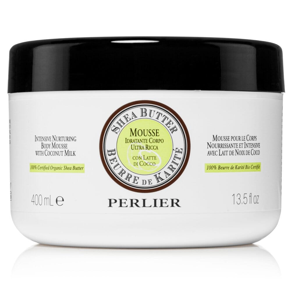 SHEA BUTTER + COCONUT BODY MOUSSE - Perlier - BODY CARE, BODY CREAMS & BUTTERS, SHEA BUTTER