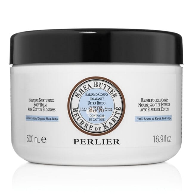 SHEA BUTTER + COTTON BLOSSOMS BODY BALM - Perlier - BODY CARE, BODY CREAMS & BUTTERS, SHEA BUTTER