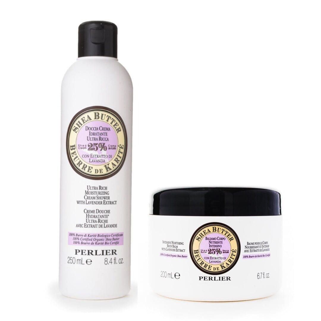 SHEA BUTTER + LAVENDER BATH & BODY DUO - Perlier - BUNDLES