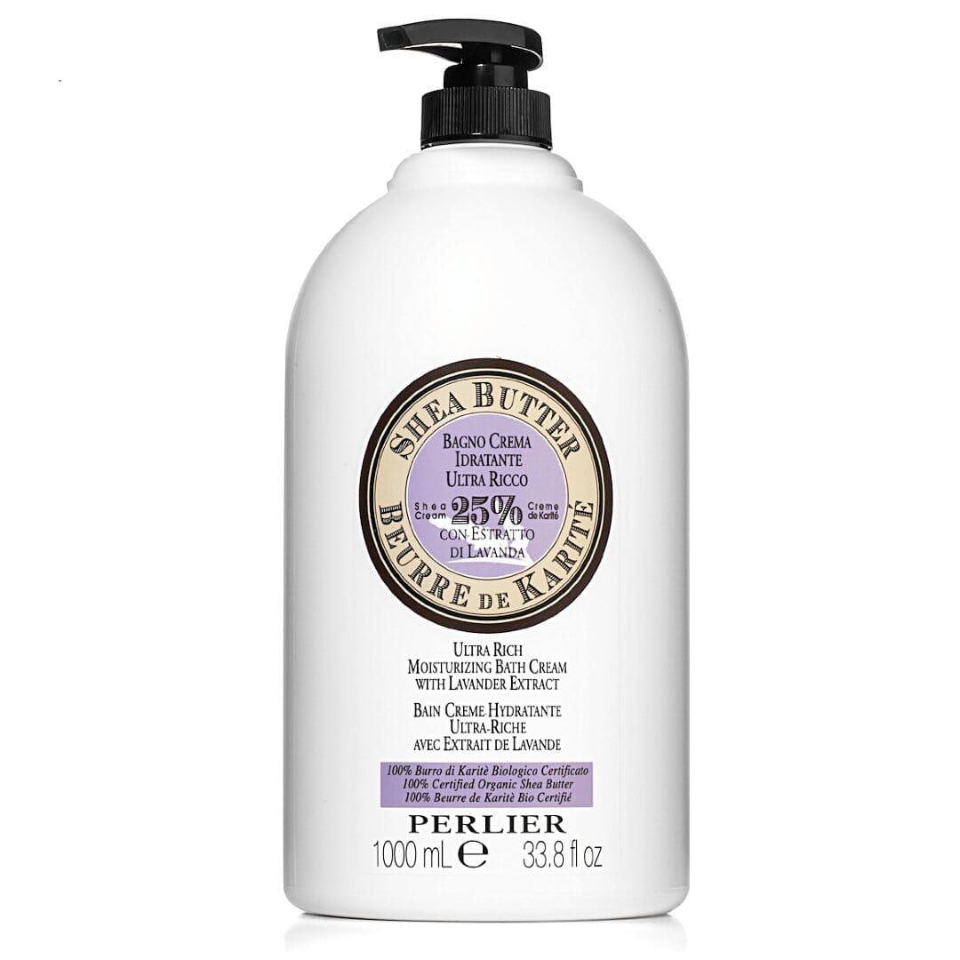 SHEA BUTTER + LAVENDER BATH & SHOWER CREAM - XL SIZE - Perlier - BODY CARE, BATH & SHOWER CREAMS, SHEA BUTTER, 1 LITER