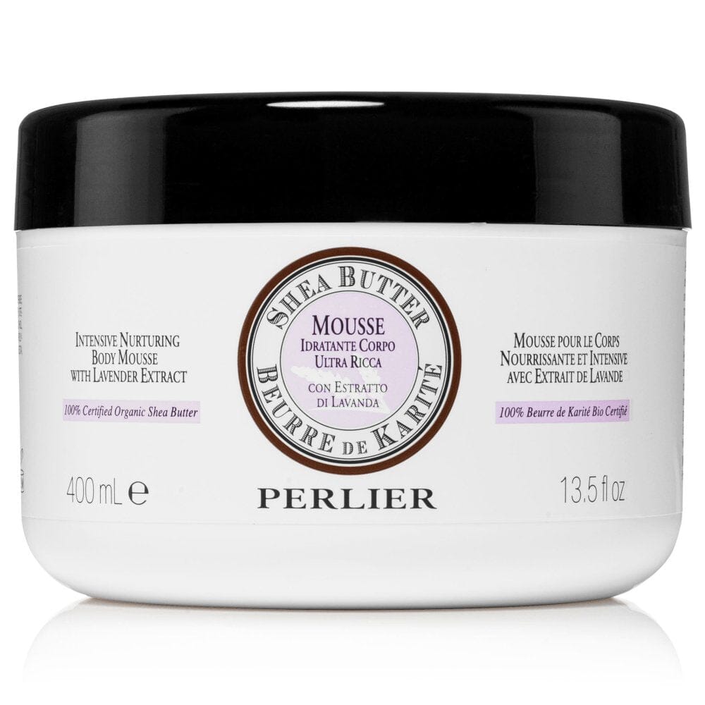 SHEA BUTTER + LAVENDER BODY MOUSSE - Perlier - BODY CARE, BODY CREAMS & BUTTERS, SHEA BUTTER