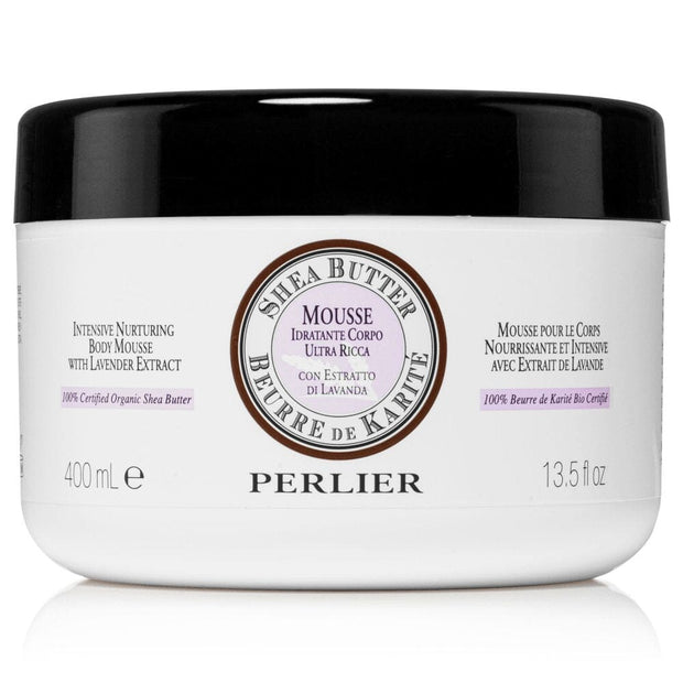SHEA BUTTER + LAVENDER BODY MOUSSE - Perlier - BODY CARE, BODY CREAMS & BUTTERS, SHEA BUTTER