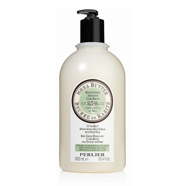 Shea Butter + Pear Jumbo - Size Bath & Shower Cream - Perlier - BODY CARE, BATH & SHOWER CREAMS, SHEA BUTTER, 3 LITER