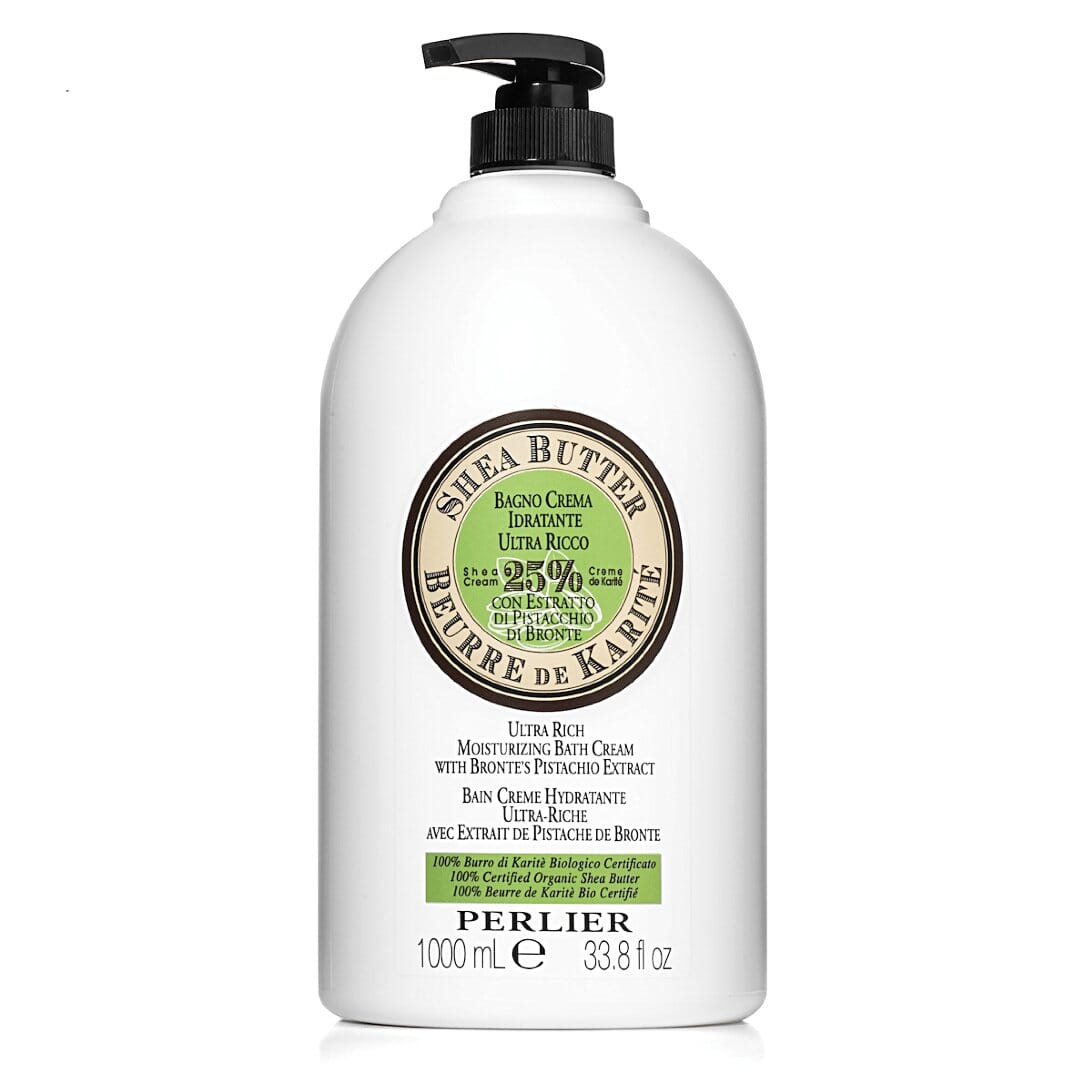 SHEA BUTTER + PISTACHIO BATH & SHOWER CREAM - XL SIZE - Perlier - BODY CARE, BATH & SHOWER CREAMS, SHEA BUTTER, 1 LITER