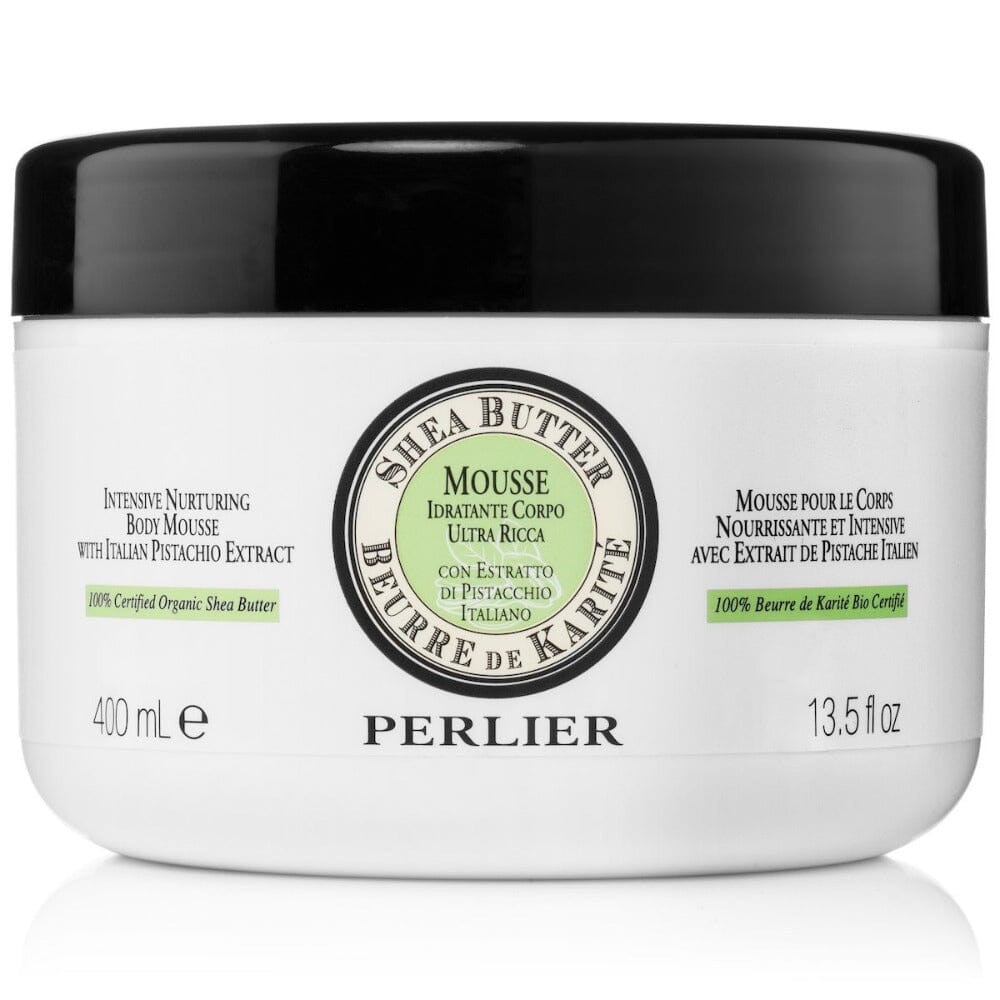 SHEA BUTTER + PISTACHIO BODY MOUSSE - Perlier - BODY CARE, BODY CREAMS & BUTTERS, SHEA BUTTER