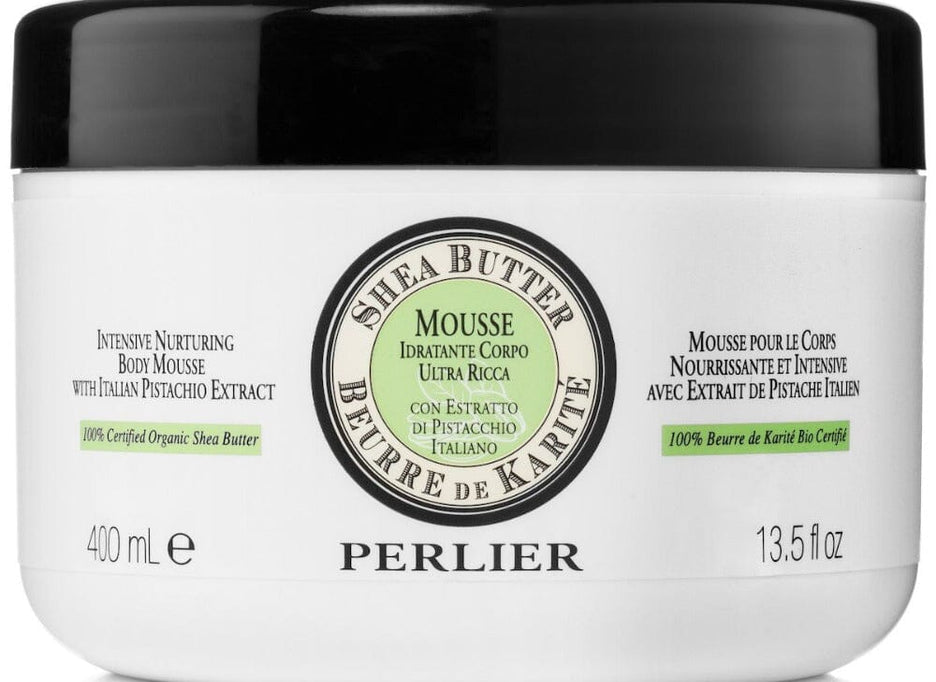 SHEA BUTTER + PISTACHIO BODY MOUSSE - Perlier - BODY CARE, BODY CREAMS & BUTTERS, SHEA BUTTER
