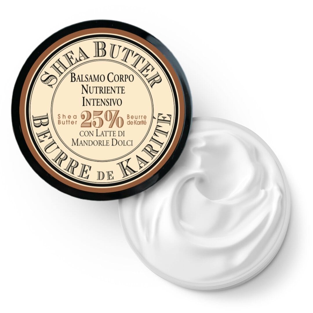 SHEA BUTTER + SWEET ALMOND BODY BALM - Perlier - BODY CARE, BODY CREAMS & BUTTERS, SHEA BUTTER