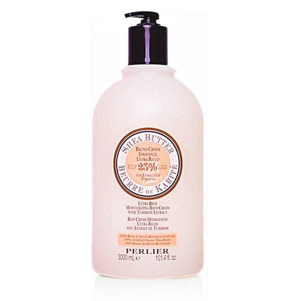 Shea Butter + Tuberose Jumbo - Size Bath & Shower Cream - Perlier - BODY CARE, BATH & SHOWER CREAMS, SHEA BUTTER, 3 LITER