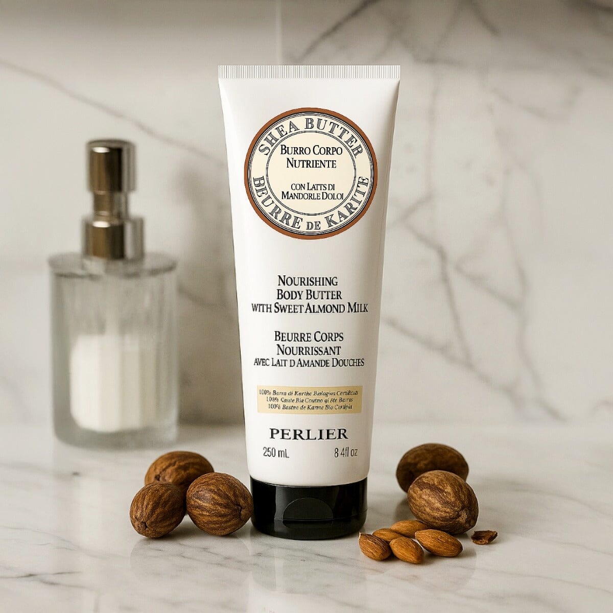 Shea + Sweet Almond Body Butter - Perlier - BODY CARE, BODY CREAMS & BUTTERS, SHEA BUTTER