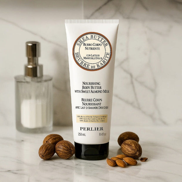 Shea + Sweet Almond Body Butter - Perlier - BODY CARE, BODY CREAMS & BUTTERS, SHEA BUTTER