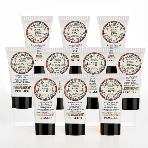 Shea + Sweet Almond Travel - Size Hand Cream<br><i>10 - piece Value Pack</i> - Perlier - MULTI - PACK, BODY CARE, HAND CREAMS, SHEA BUTTER, MINI