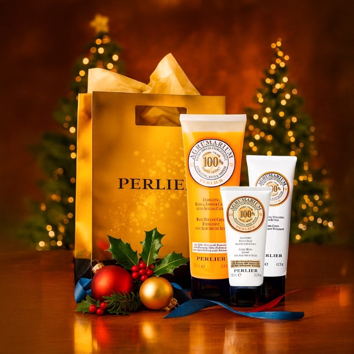 Sicilian Citrus Bath & Body Gift Set - Perlier - BUNDLED BODYCARE, AGRUMARIUM